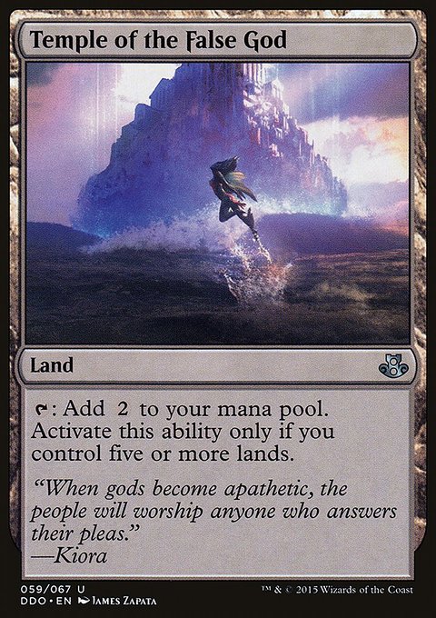 Temple of the False God, Duel Decks: Elspeth vs. Kiora #59, Magic: The Gathering card