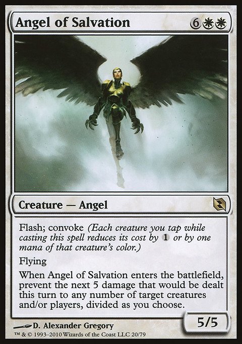 Angel of Salvation, Duel Decks: Elspeth vs. Tezzeret #20, Magic: The Gathering card