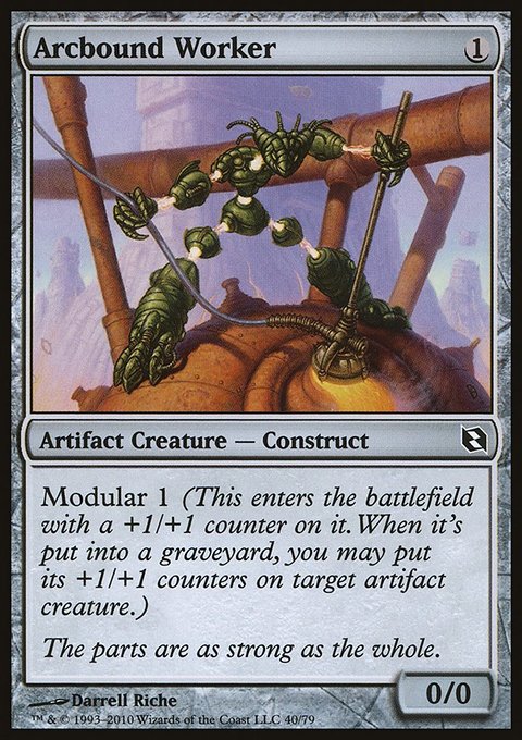 Arcbound Worker, Duel Decks: Elspeth vs. Tezzeret #40, Magic: The Gathering card