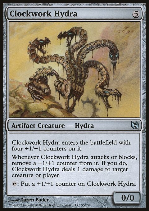 Clockwork Hydra, Duel Decks: Elspeth vs. Tezzeret #55, Magic: The Gathering card