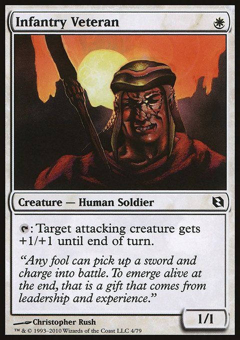 Infantry Veteran, Duel Decks: Elspeth vs. Tezzeret #4, Magic: The Gathering card