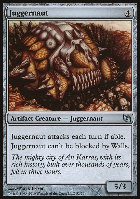 Juggernaut, Duel Decks: Elspeth vs. Tezzeret #52, Magic: The Gathering card