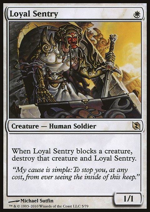 Loyal Sentry, Duel Decks: Elspeth vs. Tezzeret #5, Magic: The Gathering card