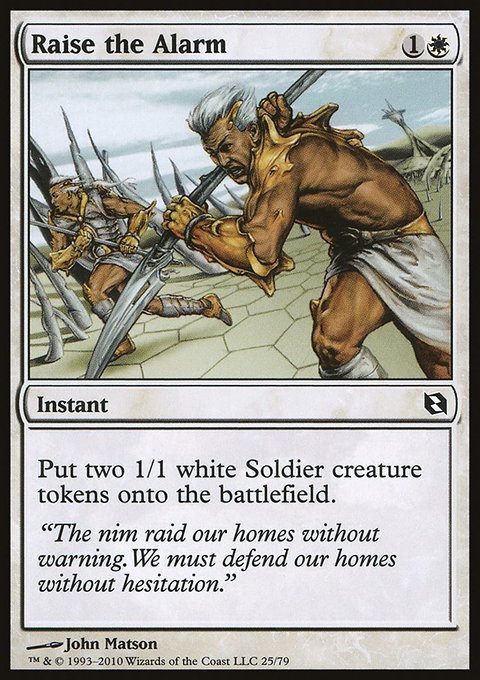 Raise the Alarm, Duel Decks: Elspeth vs. Tezzeret #25, Magic: The Gathering card
