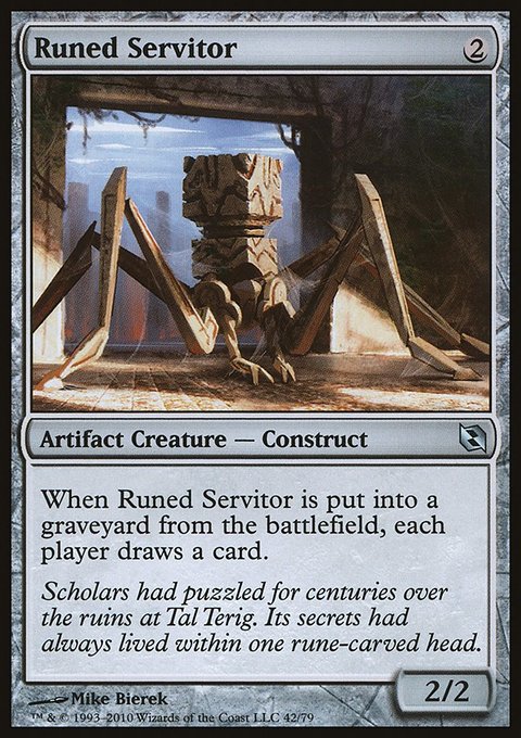 Runed Servitor, Duel Decks: Elspeth vs. Tezzeret #42, Magic: The Gathering card