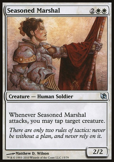 Seasoned Marshal, Duel Decks: Elspeth vs. Tezzeret #15, Magic: The Gathering card