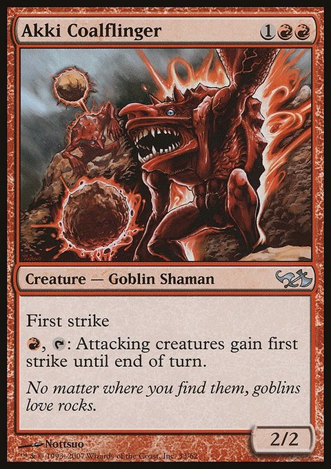Akki Coalflinger, Duel Decks: Elves vs. Goblins #33, Magic: The Gathering card