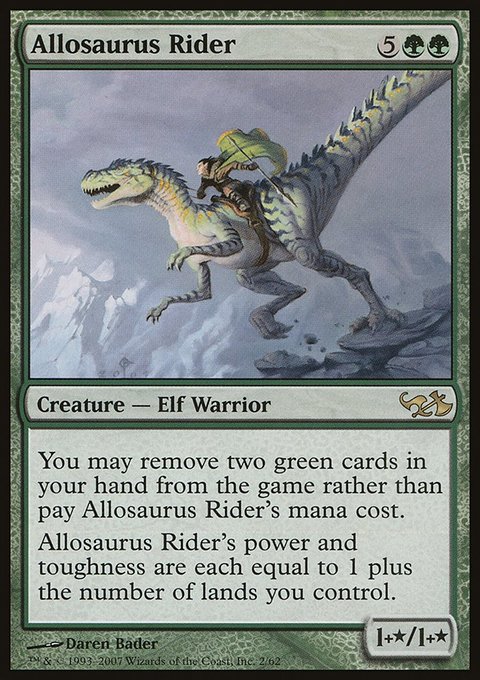 Allosaurus Rider, Duel Decks: Elves vs. Goblins #2, Magic: The Gathering card