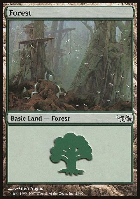 Forest, Duel Decks: Elves vs. Goblins #28, Magic: The Gathering card