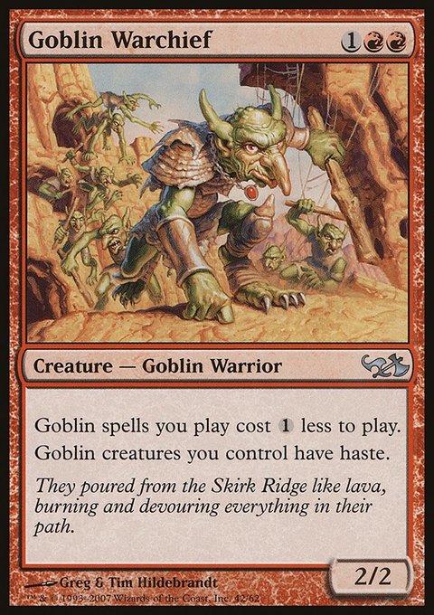 Goblin Warchief, Duel Decks: Elves vs. Goblins #42, Magic: The Gathering card