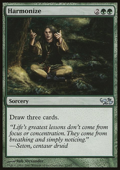 Harmonize, Duel Decks: Elves vs. Goblins #22, Magic: The Gathering card