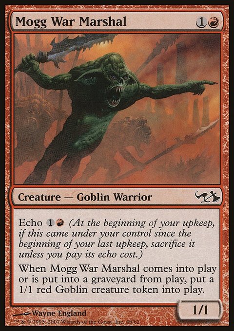 Mogg War Marshal, Duel Decks: Elves vs. Goblins #45, Magic: The Gathering card