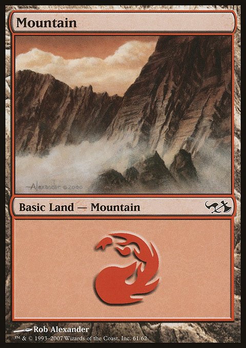 Mountain, Duel Decks: Elves vs. Goblins #61, Magic: The Gathering card