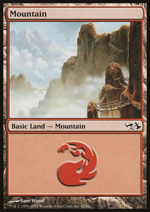 Mountain, Duel Decks: Elves vs. Goblins #62, Magic: The Gathering card