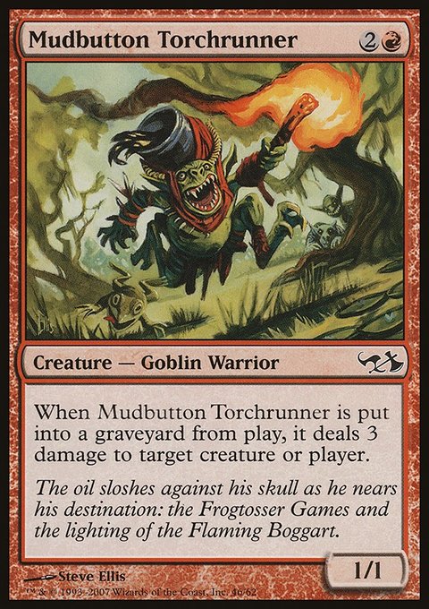 Mudbutton Torchrunner, Duel Decks: Elves vs. Goblins #46, Magic: The Gathering card