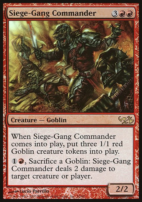 Siege-Gang Commander, Duel Decks: Elves vs. Goblins #32, Magic: The Gathering card