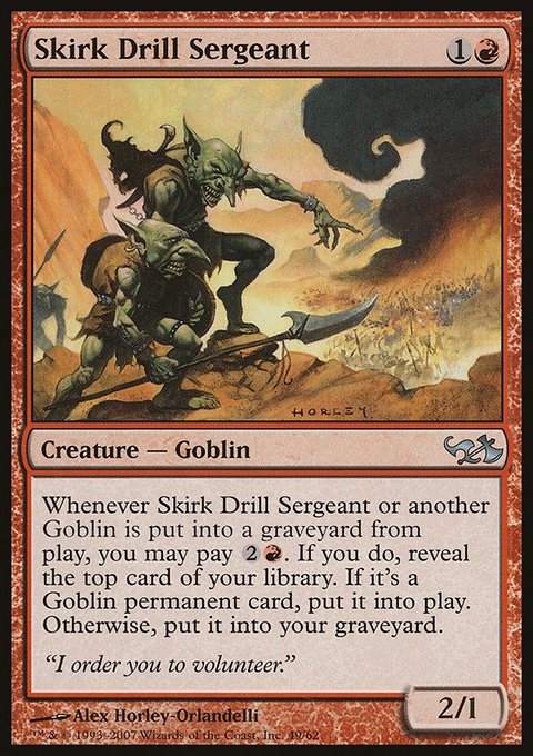 Skirk Drill Sergeant, Duel Decks: Elves vs. Goblins #49, Magic: The Gathering card