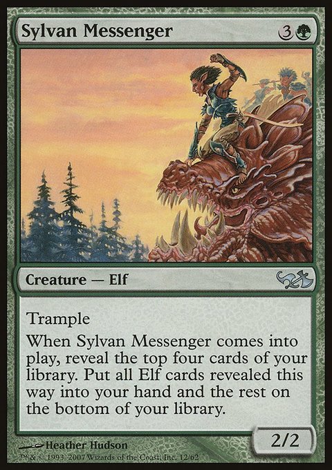 Sylvan Messenger, Duel Decks: Elves vs. Goblins #12, Magic: The Gathering card