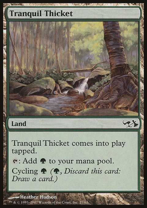 Tranquil Thicket, Duel Decks: Elves vs. Goblins #27, Magic: The Gathering card
