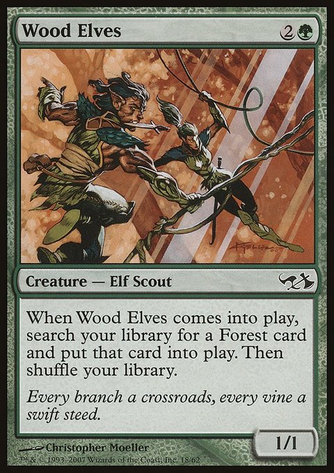 Wood Elves, Duel Decks: Elves vs. Goblins #18, Magic: The Gathering card