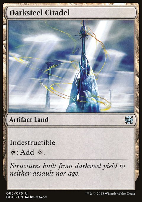 Darksteel Citadel, Duel Decks: Elves vs. Inventors #65, Magic: The Gathering card