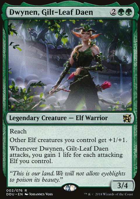 Dwynen, Gilt-Leaf Daen, Duel Decks: Elves vs. Inventors #2, Magic: The Gathering card