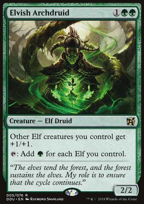 Elvish Archdruid, Duel Decks: Elves vs. Inventors #5, Magic: The Gathering card