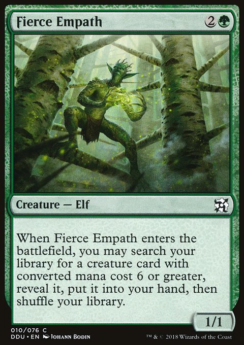 Fierce Empath, Duel Decks: Elves vs. Inventors #10, Magic: The Gathering card