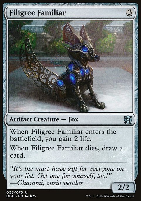Filigree Familiar, Duel Decks: Elves vs. Inventors #53, Magic: The Gathering card