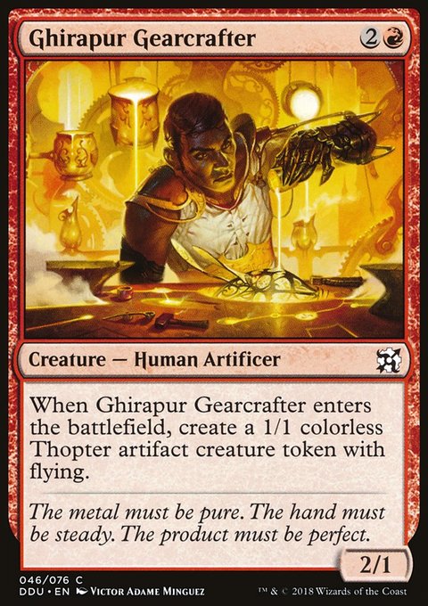 Ghirapur Gearcrafter, Duel Decks: Elves vs. Inventors #46, Magic: The Gathering card