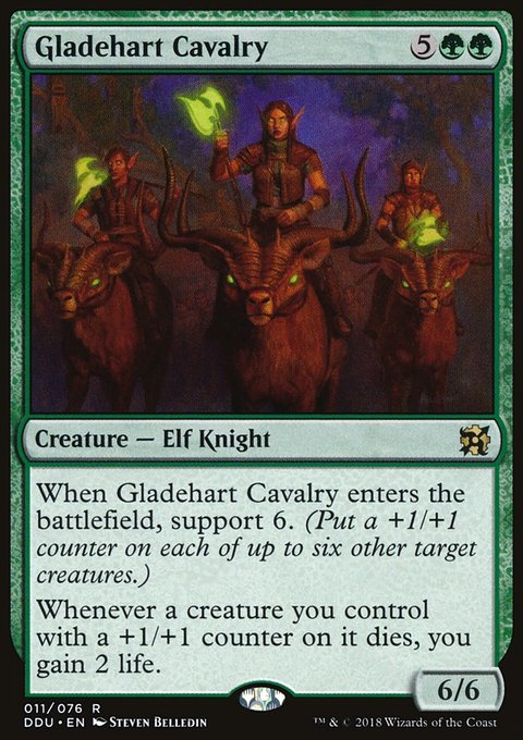 Gladehart Cavalry, Duel Decks: Elves vs. Inventors #11, Magic: The Gathering card