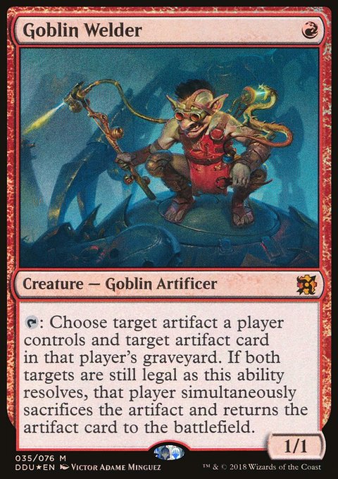 Goblin Welder, Duel Decks: Elves vs. Inventors #35, Magic: The Gathering card