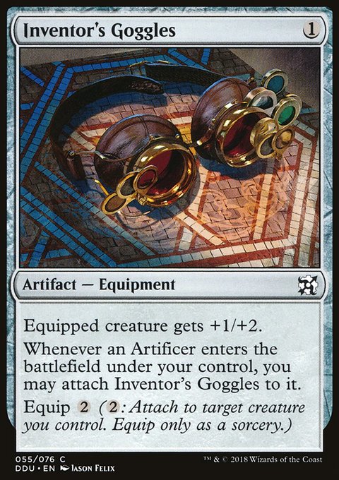 Inventor's Goggles, Duel Decks: Elves vs. Inventors #55, Magic: The Gathering card