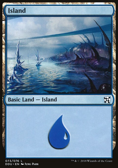 Island, Duel Decks: Elves vs. Inventors #73, Magic: The Gathering card