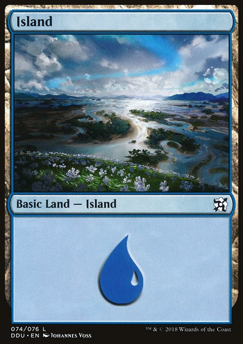 Island, Duel Decks: Elves vs. Inventors #74, Magic: The Gathering card