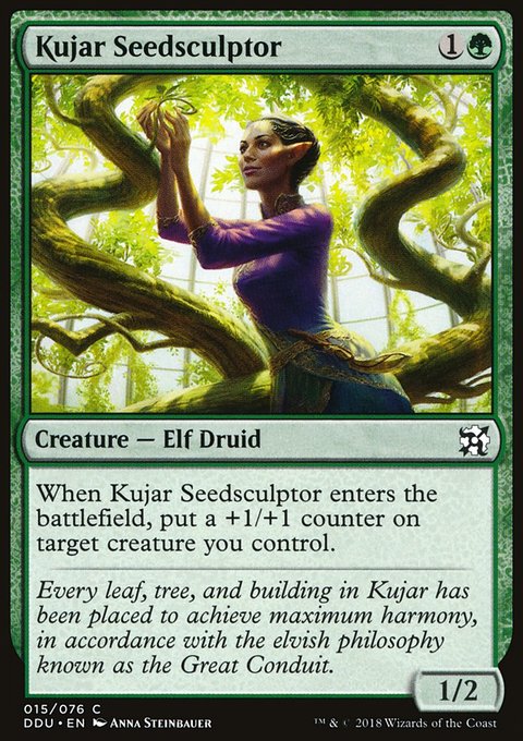 Kujar Seedsculptor, Duel Decks: Elves vs. Inventors #15, Magic: The Gathering card