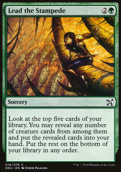 Lead the Stampede, Duel Decks: Elves vs. Inventors #16, Magic: The Gathering card