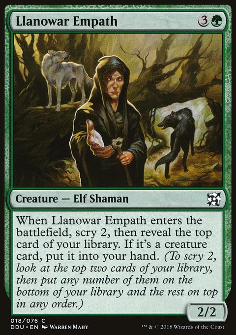 Llanowar Empath, Duel Decks: Elves vs. Inventors #18, Magic: The Gathering card