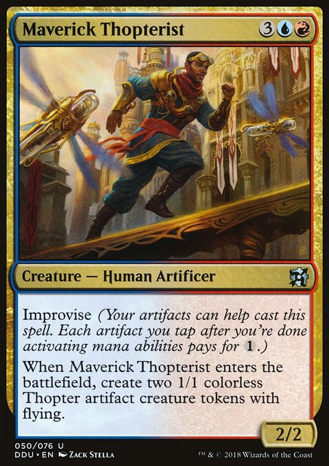 Maverick Thopterist, Duel Decks: Elves vs. Inventors #50, Magic: The Gathering card