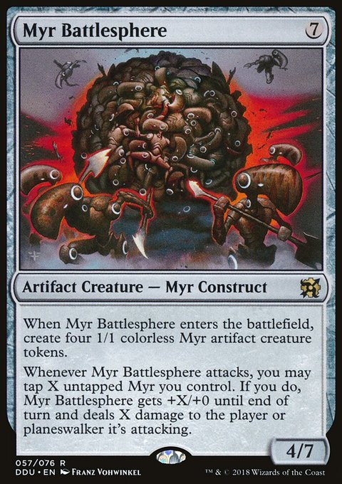 Myr Battlesphere, Duel Decks: Elves vs. Inventors #57, Magic: The Gathering card