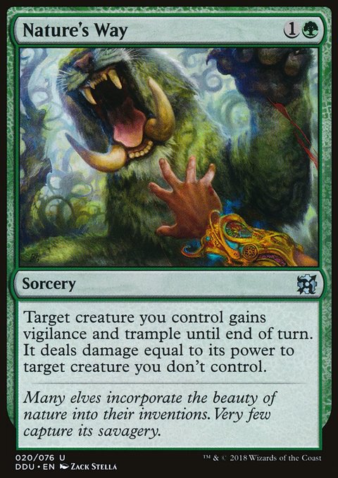 Nature's Way, Duel Decks: Elves vs. Inventors #20, Magic: The Gathering card