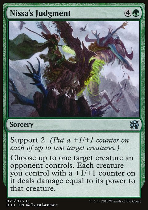 Nissa's Judgment, Duel Decks: Elves vs. Inventors #21, Magic: The Gathering card