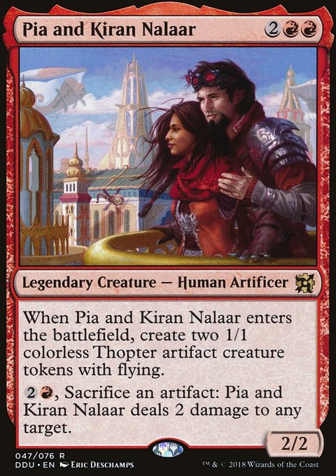 Pia and Kiran Nalaar, Duel Decks: Elves vs. Inventors #47, Magic: The Gathering card
