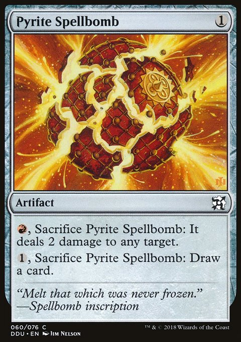 Pyrite Spellbomb, Duel Decks: Elves vs. Inventors #60, Magic: The Gathering card