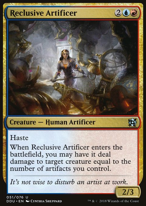 Reclusive Artificer, Duel Decks: Elves vs. Inventors #51, Magic: The Gathering card