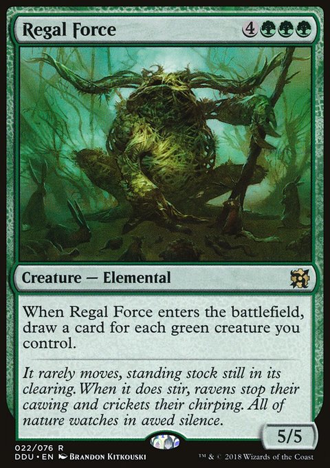 Regal Force, Duel Decks: Elves vs. Inventors #22, Magic: The Gathering card