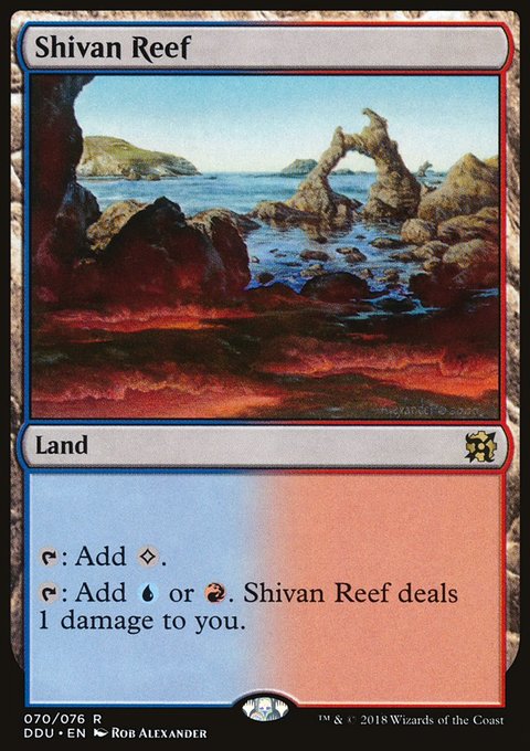 Shivan Reef, Duel Decks: Elves vs. Inventors #70, Magic: The Gathering card