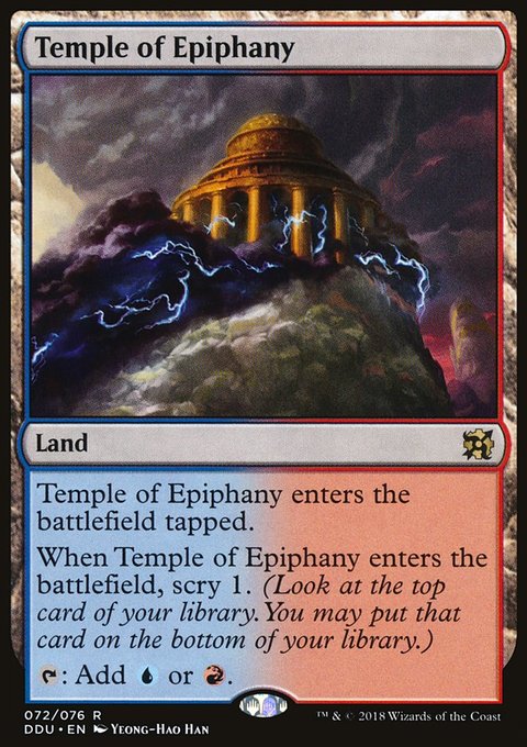Temple of Epiphany, Duel Decks: Elves vs. Inventors #72, Magic: The Gathering card