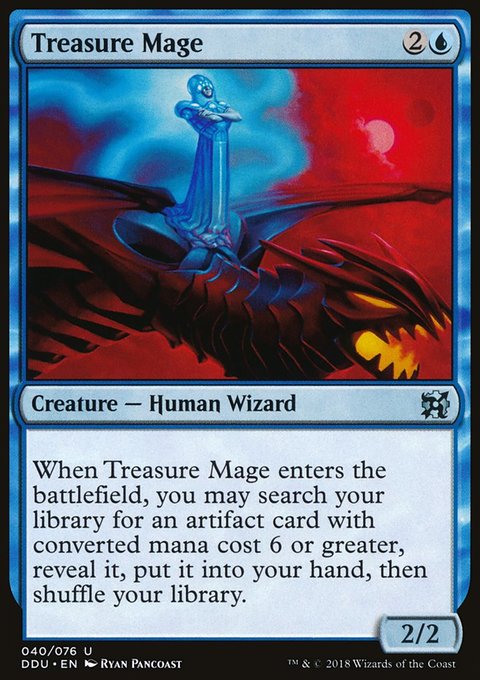 Treasure Mage, Duel Decks: Elves vs. Inventors #40, Magic: The Gathering card