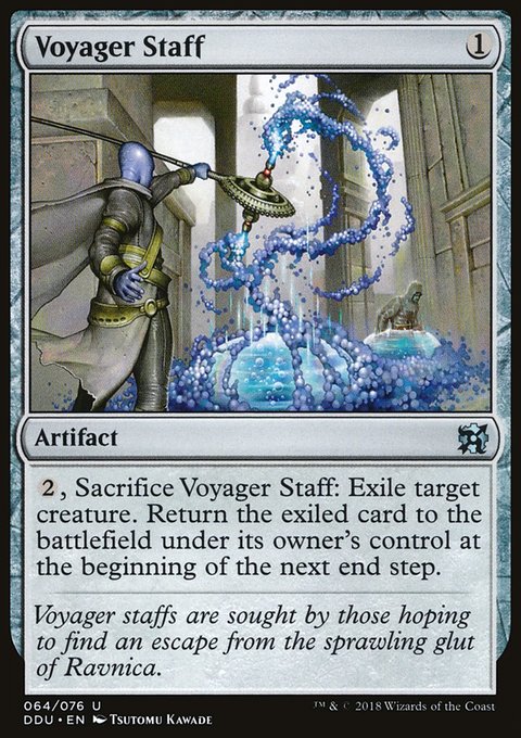 Voyager Staff, Duel Decks: Elves vs. Inventors #64, Magic: The Gathering card